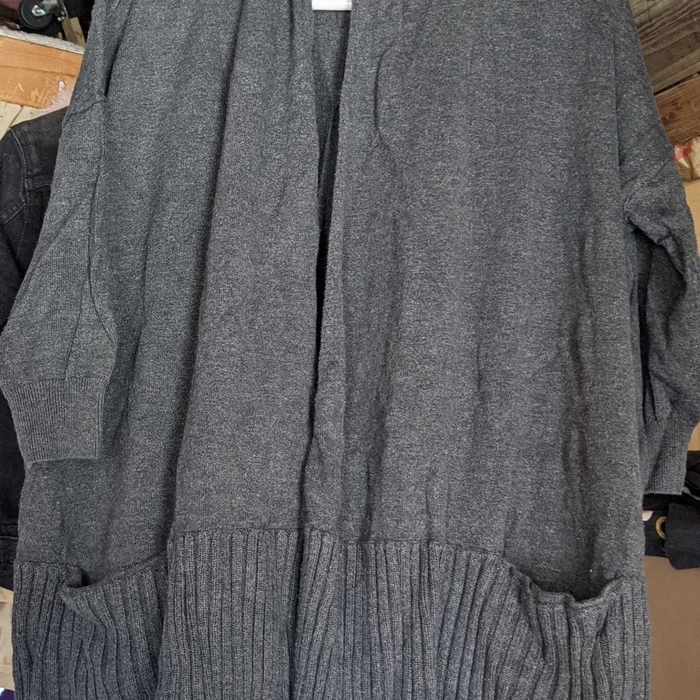 Michael Kors M grey cardigan sweater